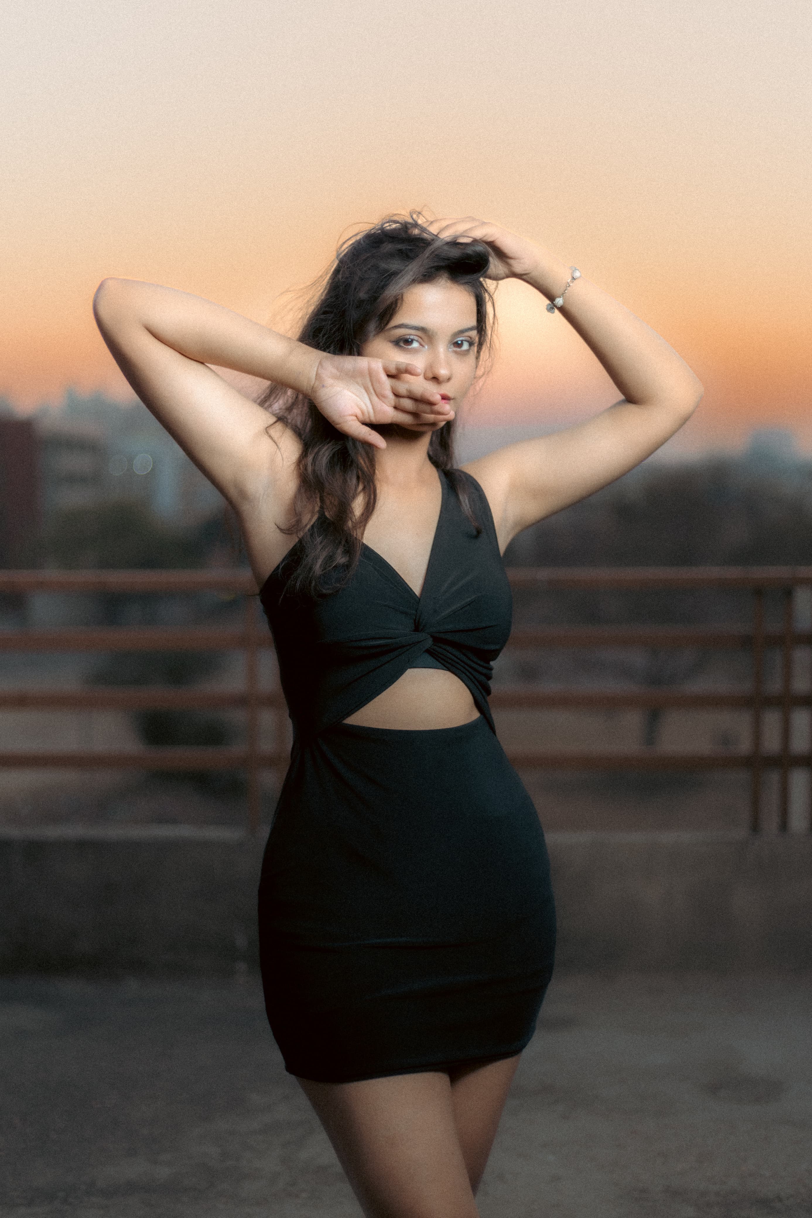 Shuchi golden hour fashion portrait
